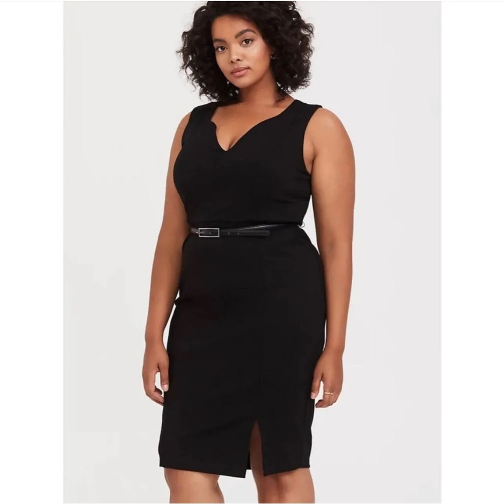 torrid Ponte Sleeveless Sheath Dress